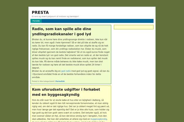 WordPress website example screenshot