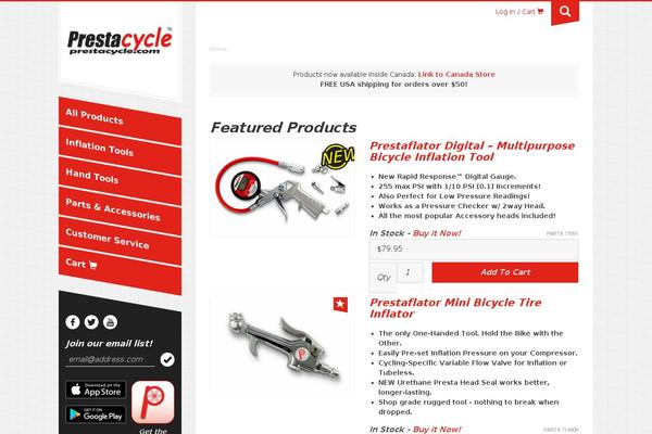 prestacycle.com site used Prestacycle