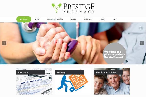 Vantage theme site design template sample