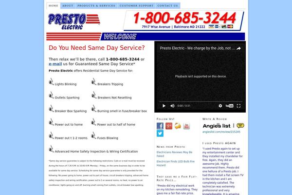 WordPress website example screenshot