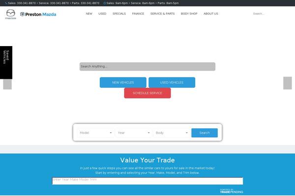 Dealer Inspire theme site design template sample