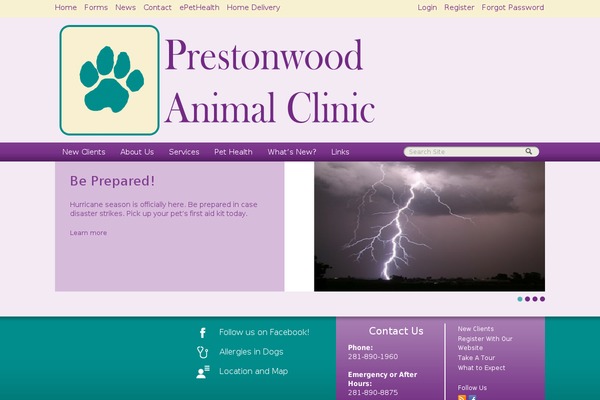 prestonwoodanimalclinic.com site used Lifelearn3