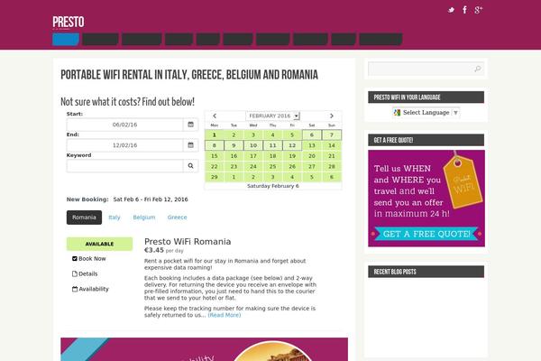 Site using Checkfront Online Booking System plugin