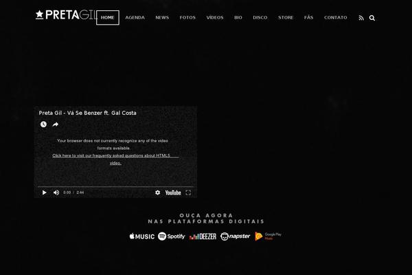 Music theme site design template sample