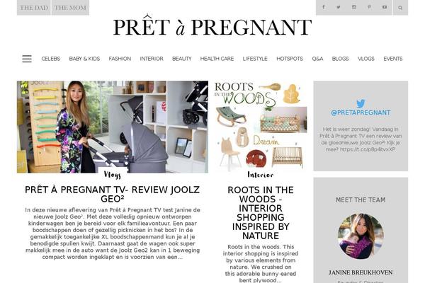 pretapregnant.com site used Pretapregnant-theme