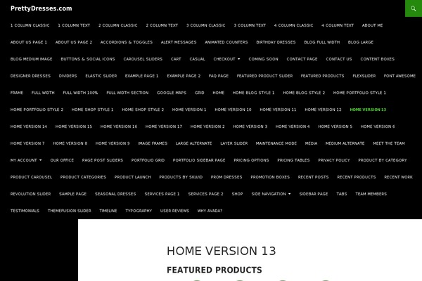 Avada theme site design template sample