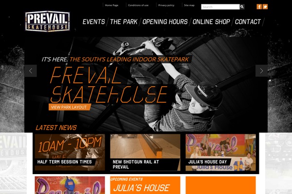 prevailskatehouse.co.uk site used Prevail