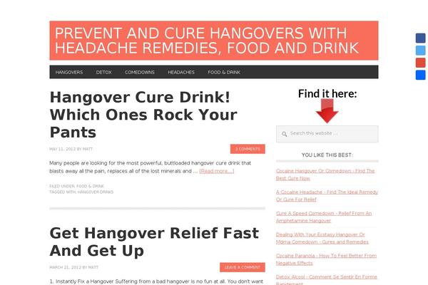 prevent-hangovers.com site used Metro Pro