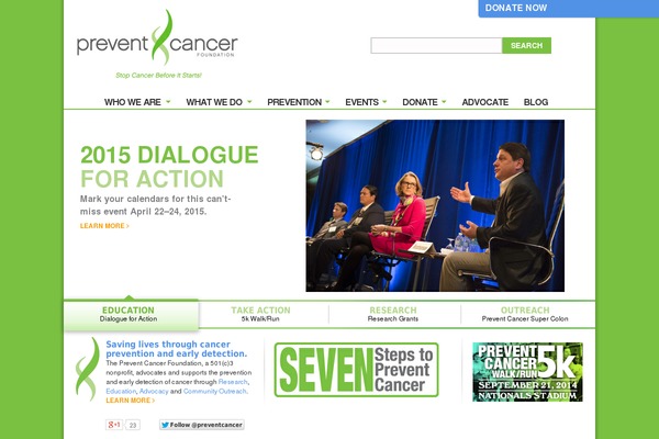 preventcancer.org site used Prevent-cancer