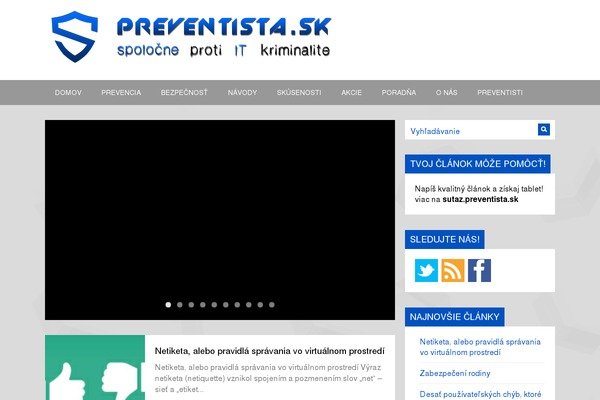 preventista.sk site used Lead Press