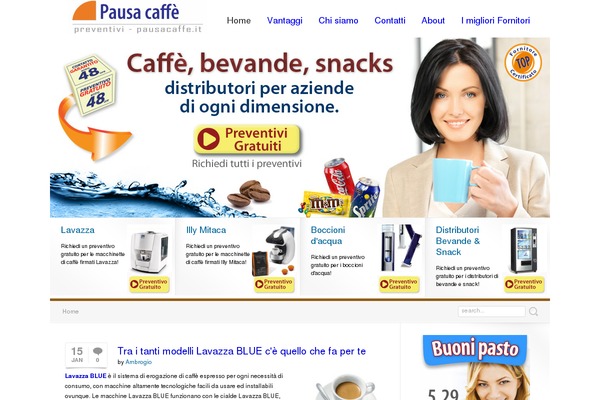 preventivi-pausacaffe.it site used Creator