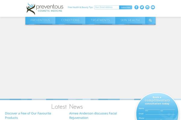 preventouscosmetic.com site used Preventous