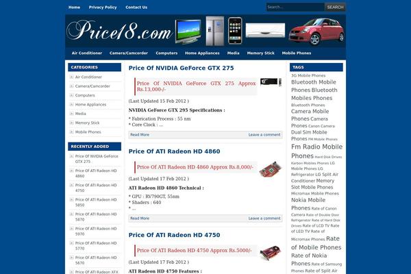 price18.com site used Fiono