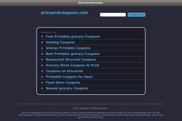 priceandcoupons.com site used Coupon-1.4