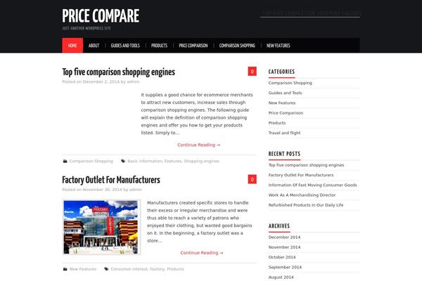 WordPress website example screenshot