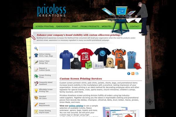 pricelesskreations.com site used Priceless