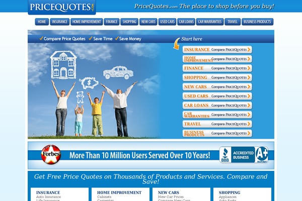 pricequotes.com site used Pricequote