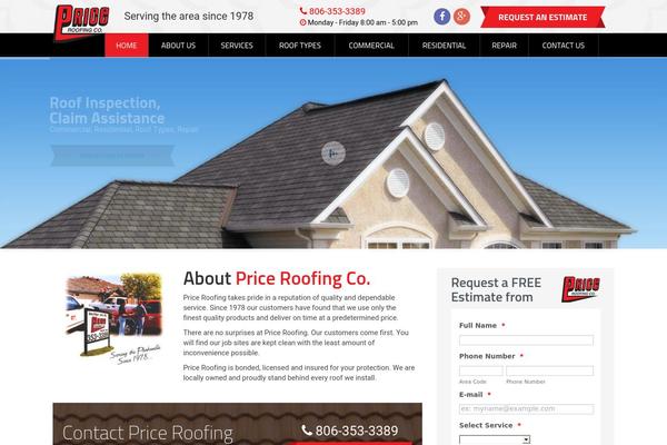 priceroofingco.com site used Spellstrap