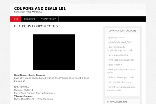 Coupon theme site design template sample