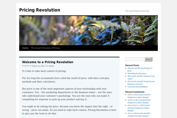 WordPress website example screenshot