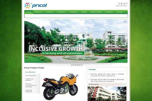 pricol.com site used Pricol