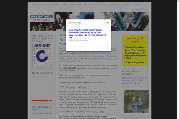 WordPress website example screenshot