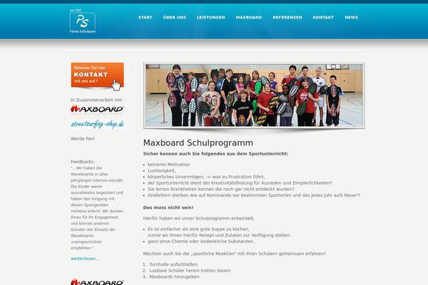 WordPress website example screenshot
