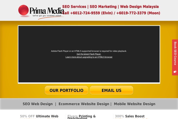 primamedia.com.my site used Protheme1.3.3.1