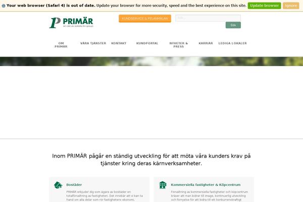 primar.se site used Bulletprimar