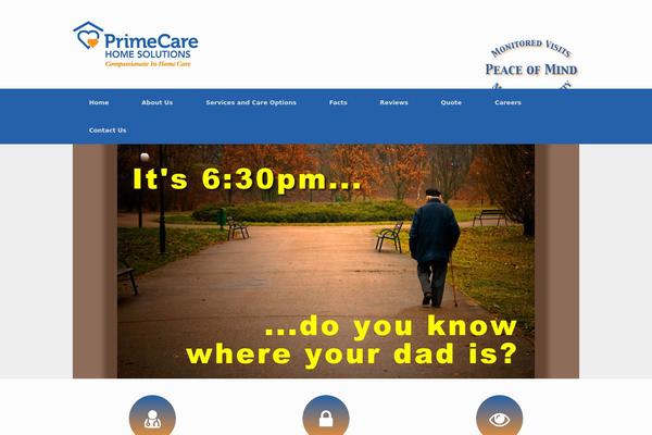 Vantage theme site design template sample