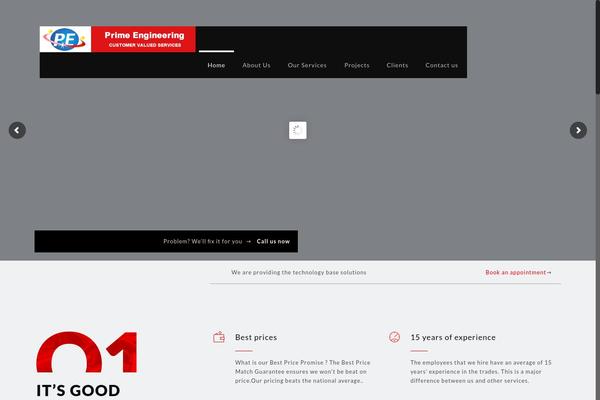 WordPress website example screenshot