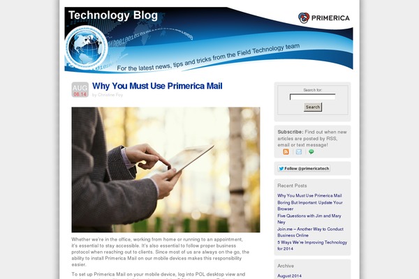 primericatechnology.com site used Primerica_theme