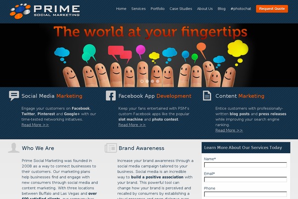primesocialmarketing.com site used Psm-theme