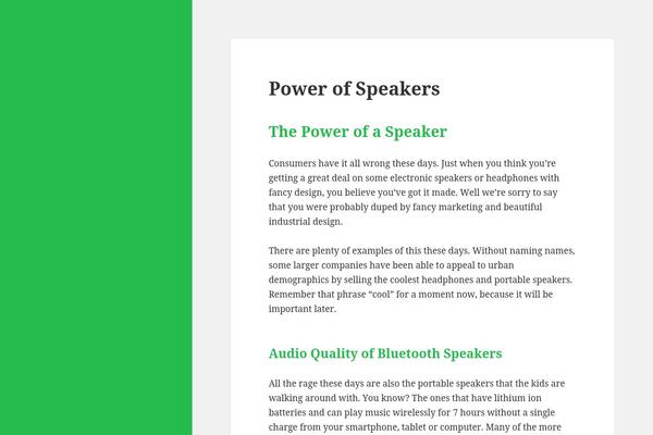 Twenty Fifteen theme site design template sample