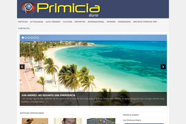 primicia.co site used Primicia-beta