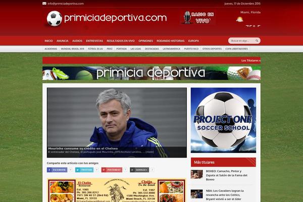 primiciadeportiva.com site used Primera