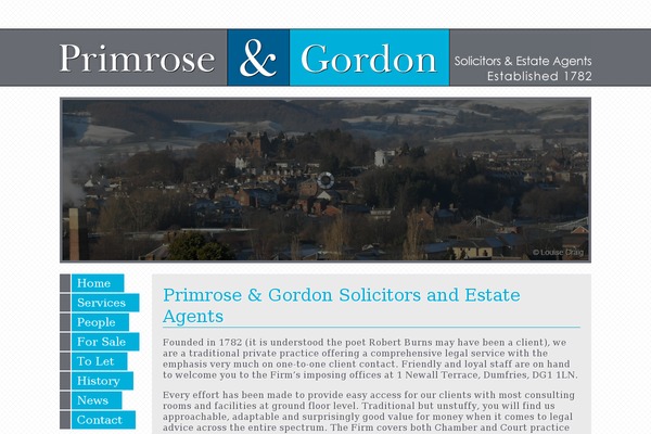Primrose website example screenshot