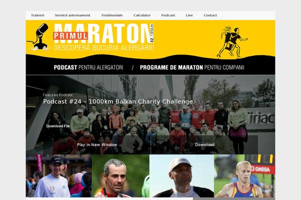 primulmaraton.ro site used Podcastpro