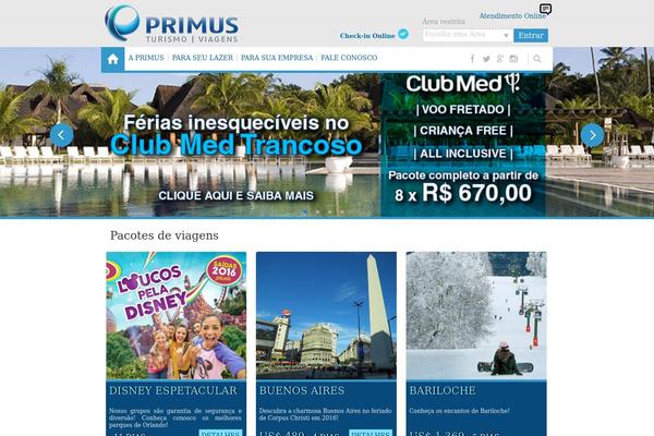 Primus theme site design template sample