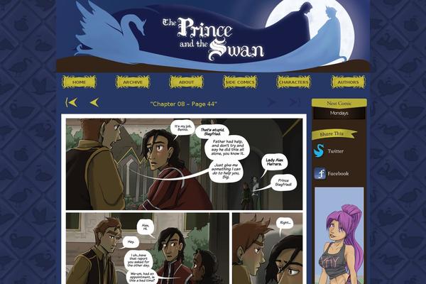 princeandswan.com site used ComicPress