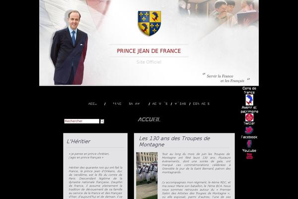 princejeandefrance.fr site used Princejean
