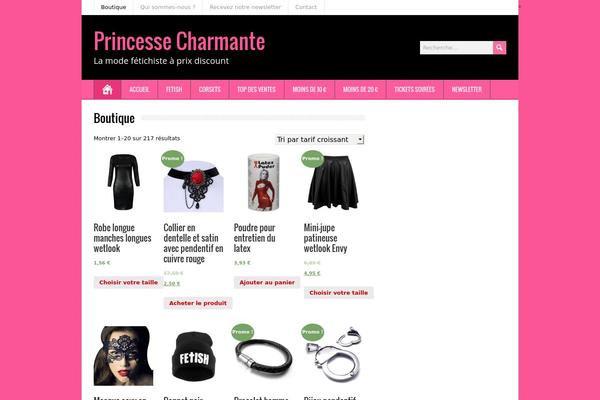 princessecharmante.com site used Minezine-premium