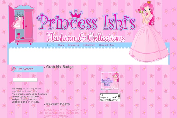 princesspinkalicious.com site used Princesspinkalicious