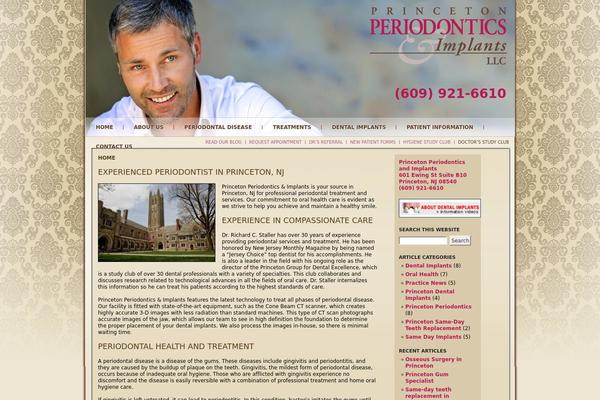 Princeton theme site design template sample