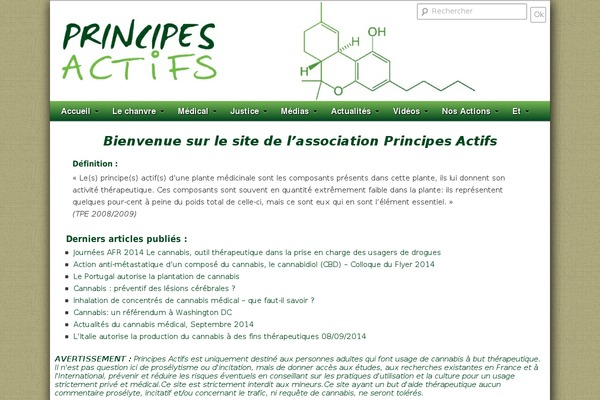 principesactifs.org site used Nexus-enfant