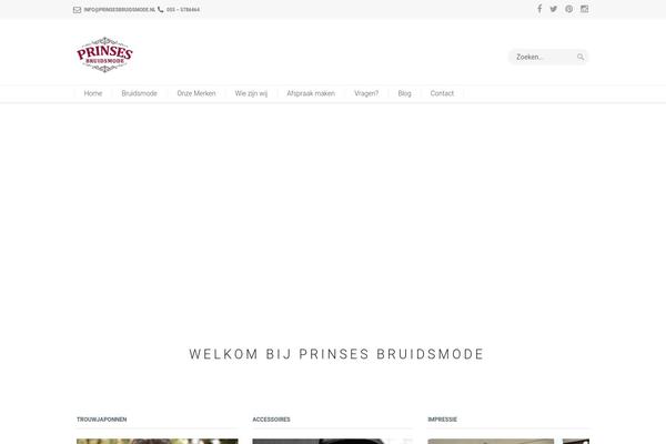 prinsesbruidsmode.nl site used Prinses-bruidsmode