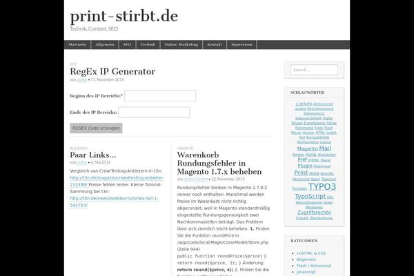 Magazine Basic theme site design template sample