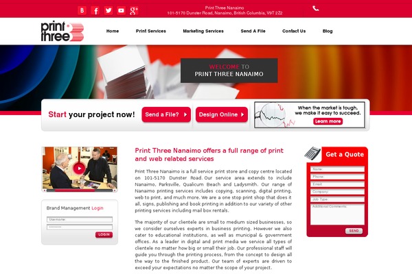 print3nanaimo.com site used Printthree