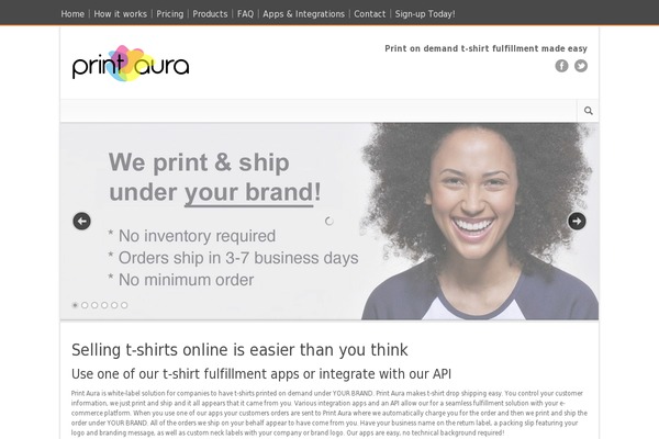 printaura.com site used Printaura-modernize