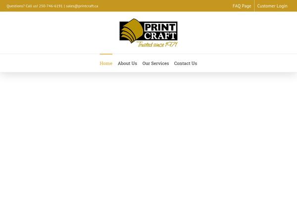 printcraft.ca site used Printcrafttheme